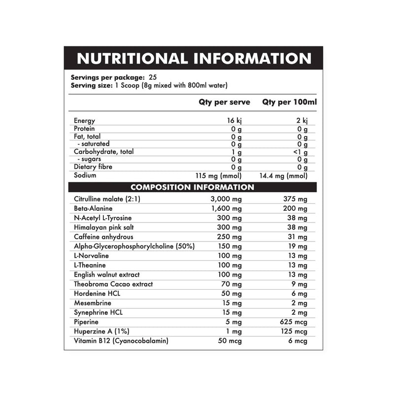 Biokey Hooch Pre-Workout