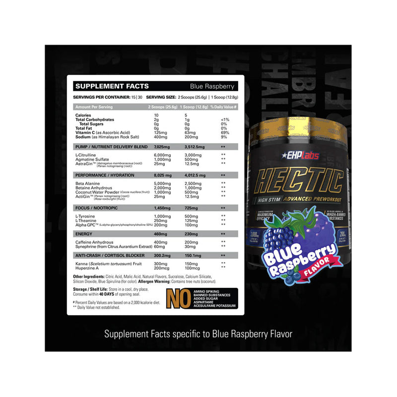 EHP Labs Hectic Pre-Workout