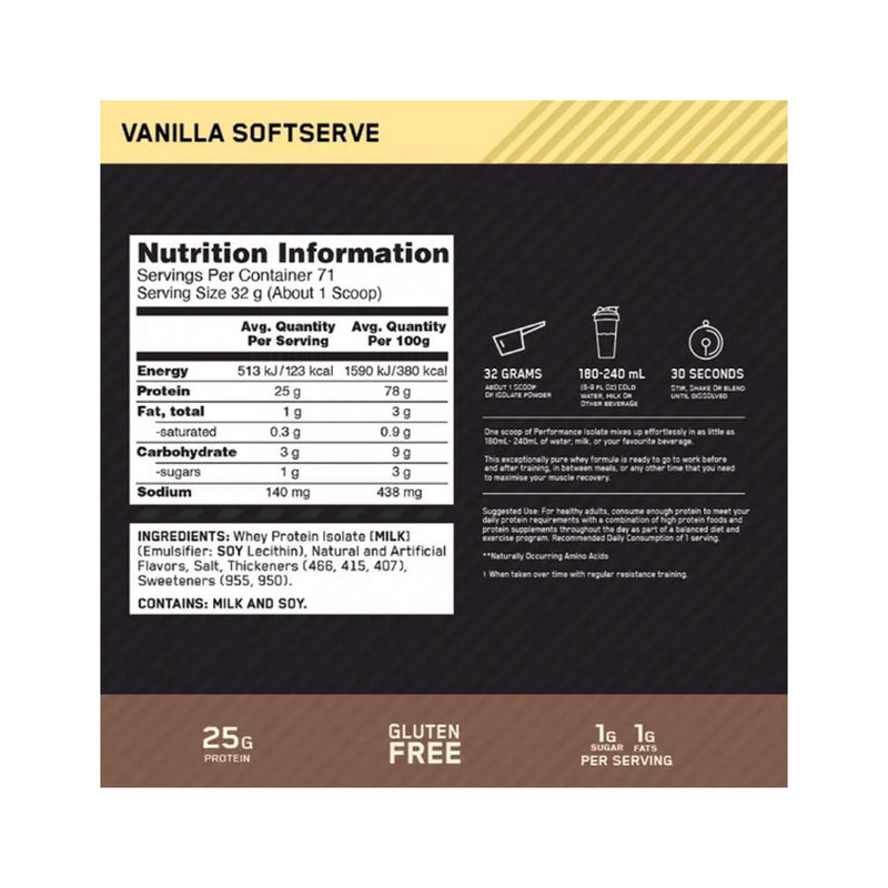 Optimum Nutrition Performance Isolate