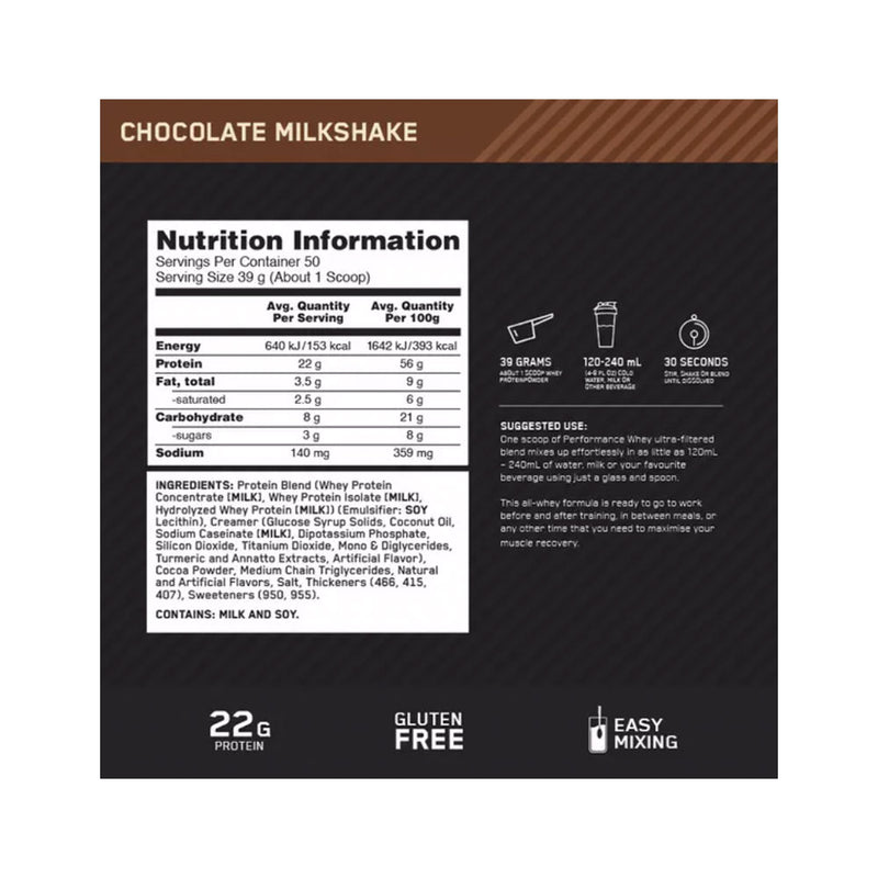 Optimum Nutrition Performance Whey