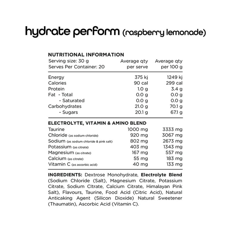 Switch Nutrition Hydrate Perform