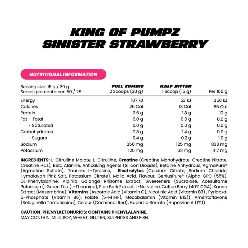 Zombie Labs King of Pumpz