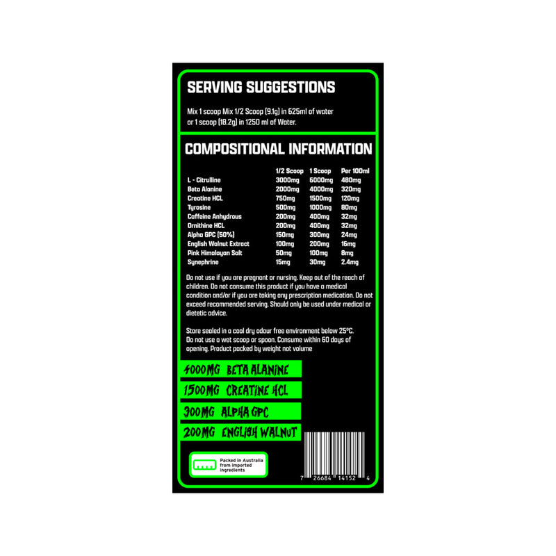 Mad Science Xtreme Preworkout