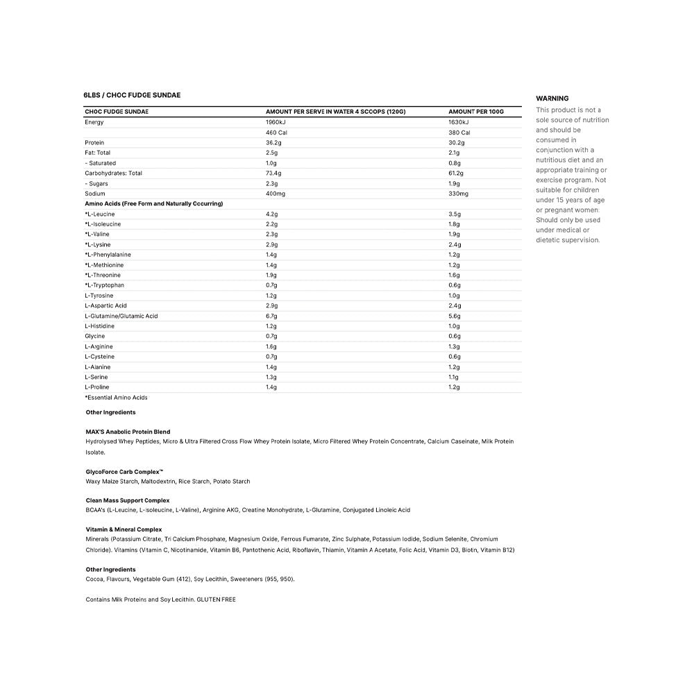 Max's Clean Mass – Australian Muscle