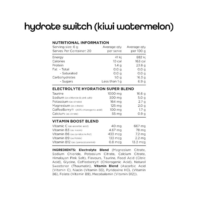 Switch Nutrition Hydrate