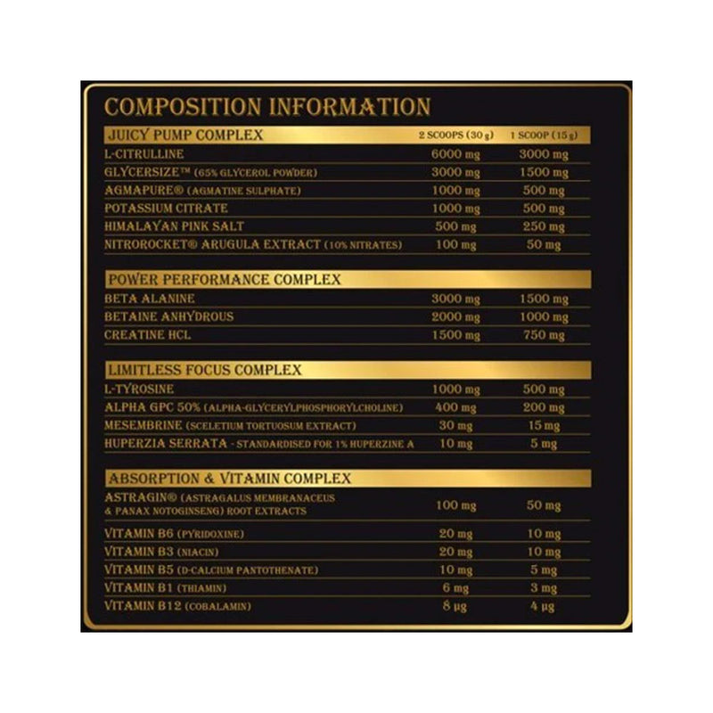 Transparent Supplements Pump Juice