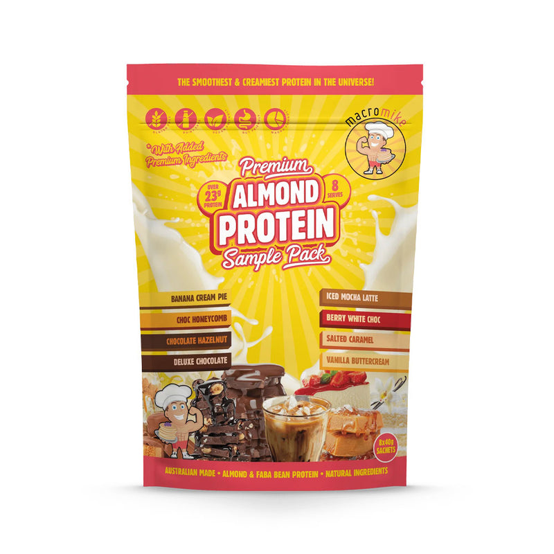 Macro Mike Premium Almond Protein Sample Pack