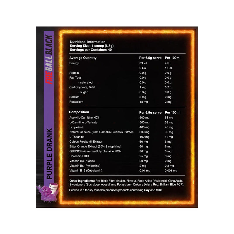 Red Dragon Nutritionals Fireball Black
