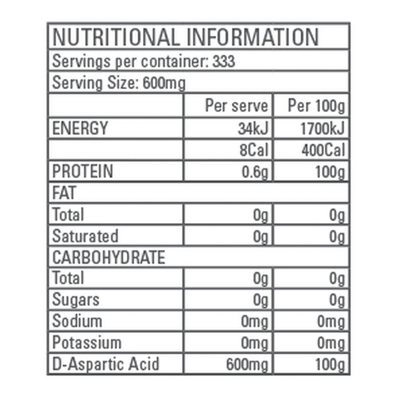 Gen-Tec Nutrition D-Aspartic Acid